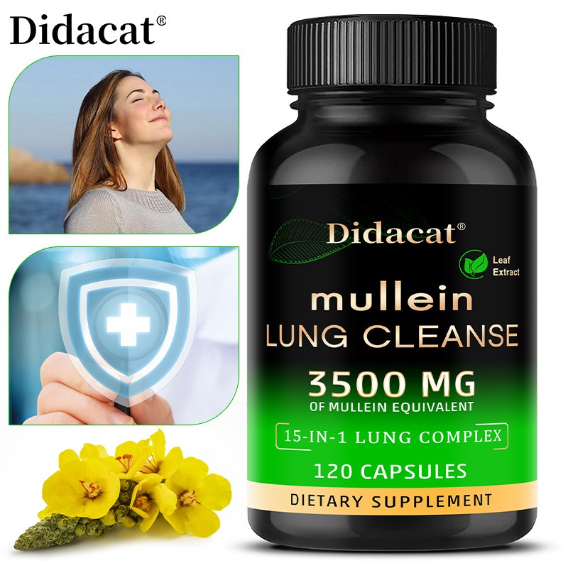 Mullein Leaf Extract Cleansing And Detoxification Promotes Lung Health 120 Pills