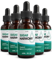 (5 Pack) Sugar Harmony Drops, SugarHarmony Maximum Strength Blood Support