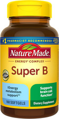 Nature Made Super B Complex Energy Metabolism Support Vitamins 60 Softgels