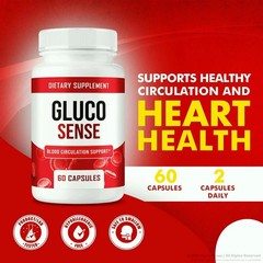 GlucoSense, Advanced for Blood Support and Healthy Levels (60ct), Pack of 5.