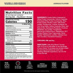 BSN Syntha-6 Protein Blend Whey Casein Milk Isolate Vanilla 28 Servings Fiber