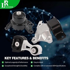 Engine Motor and Transmission Mount Kit Compatible with HR-V 2016-2022 1.8L A…