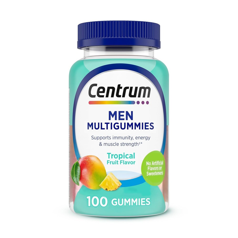 Centrum Men’s Multivitamin Gummies Immune Energy Healthy Appearance Support