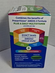 PreserVision AREDS 2 Formula + Multivitamin 100 Soft Gels Bausch Lomb Exp 05/26