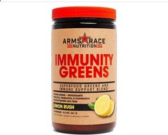 Arms☆Race IMMUNITY GREENS 9oz Size ( 30 Serving ) Lemon Rush 🍋 BEST BY 05/26