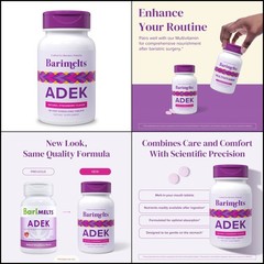 ADEK – 60 Fast-Dissolving Tablets (2-Month Supply)- Sugar-Free Bariatric Vitamin
