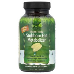 2 X Irwin Naturals, Thermo-Burn Stubborn Fat Metabolizer�, 60 Liquid Soft-Gels