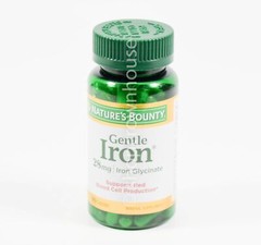 Natures Bounty 28mg GENTLE IRON Glycinate 90 capsules 07/2026