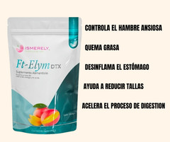 Ismerely Ft-Elym DTX Sabor MANGO quema grasa, desintoxica, elimina toxinas