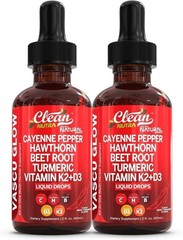 Cayenne Pepper & Hawthorn Drops with Beet Root, Turmeric, Vitamin D3+K2 US