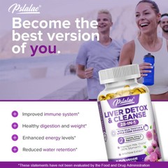 28-In-1 Liver Detox & Cleanse – Liver Support Supplements – with Milk Thistle