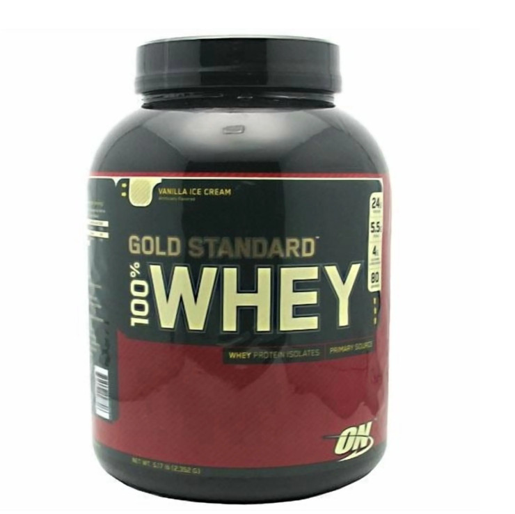 Optimum Nutrition Gold Standard Whey Vanilla Ice Cream 5lb 73 Servings