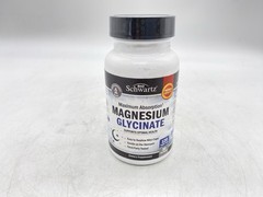 BioSchwartz Magnesium Glycinate 500Mg Capsules, Maximum Absorption Supplement