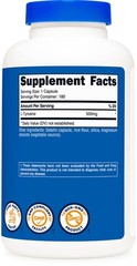 Nutricost L-Tyrosine 500mg – 180 Capsules – Gluten Free & Non-GMO