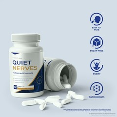Quiet Nerves Capsules, Official Nerve Health Support, Advanced Supplement 60ct