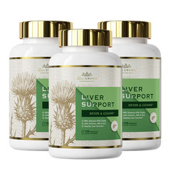 Dr. CROWN Liver Support Supplement for Detox & Cleanse with Milk Thistle, NAC, A