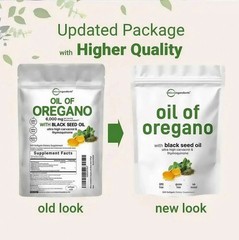 2 in 1 Oil of Oregano & Black Seed Softgels Count with Carvacrol, 40% discount !