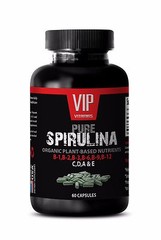 Natural Supplement – PURE SPIRULINA 500 Mg – Improves Digestion – 1 Bottle, 60 C