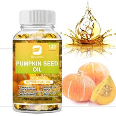Pumpkin Seed Oil Capsules 2000Mg Support Prostate Health Brain Boost-120Pills