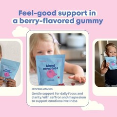 JoySpring Mood Munchies Saffron Gummies for Kids 4+ | Saffron Extract Supplement