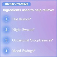 MENO Vitamins for Menopause – 30 Servings (Pack of 1) – Menopause Supplements