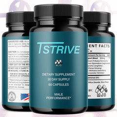 (2 Pack) Tstrive Advanced Male Health Support Supplement Tst Rive 120 Capsules