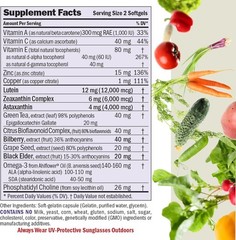 Ultimate Eye Support Softgels: 60 Count with Lutein, Zeaxanthin & Astaxanthin