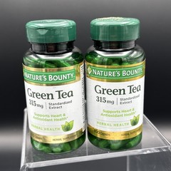 2 Pack! Natures Bounty Green Tea Extract 100ct Each- Exp 03/2027- New, Sealed!