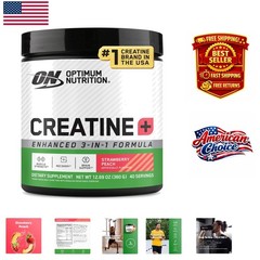 Hydration & Strength Booster: Creatine Monohydrate Strawberry Peach, 40 Servings