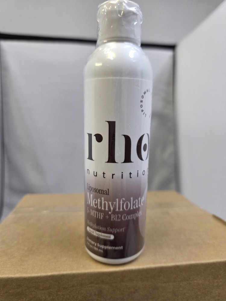Rho Nutrition Liposomal Methylfolate 5-MTHF + B12 Liquid Energy Mood Support