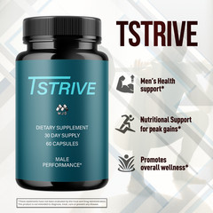 (2 Pack) Tstrive Advanced Male Health Support Supplement Tst Rive 120 Capsules