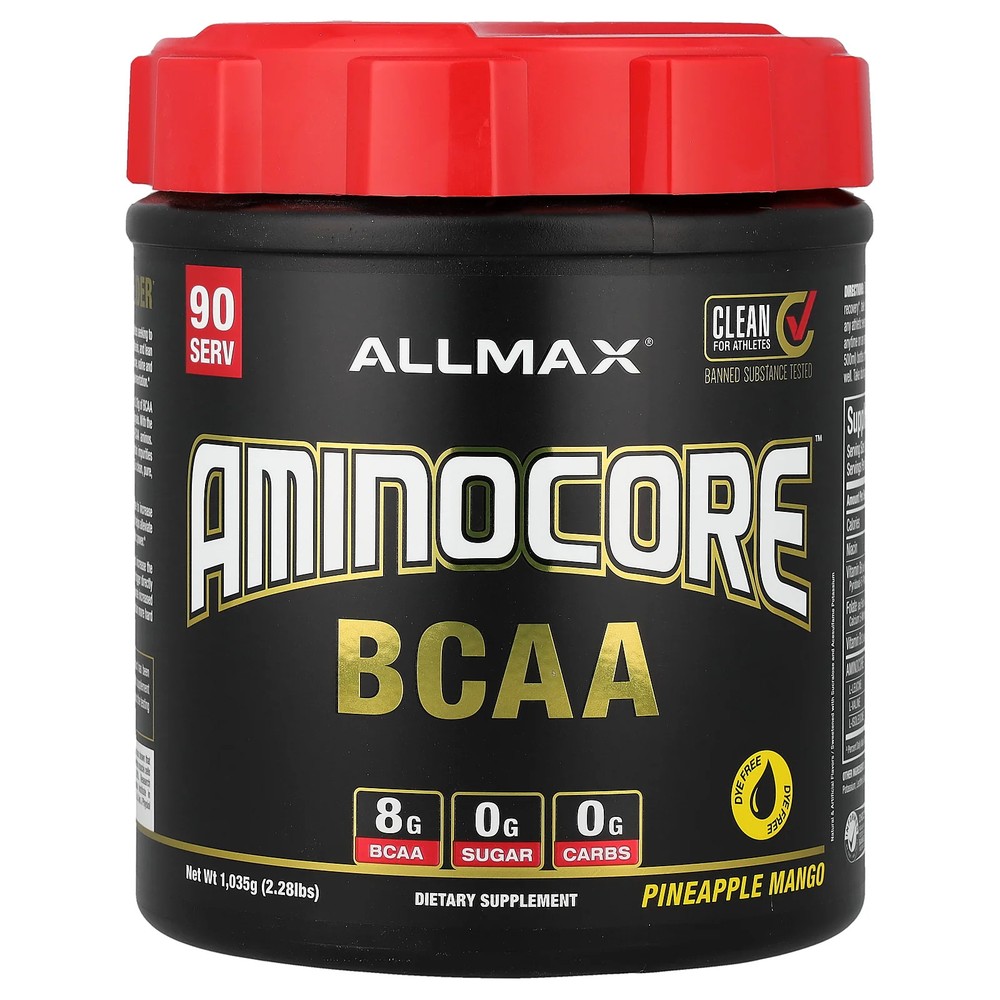 2 X ALLMAX, AMINOCORE� BCAA, Pineapple Mango, 2.28 lbs (1,035 g)