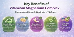 Magnesium Complex & Essential Magnesium Supplement 1100 mg support fitness 140