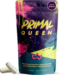 Primal Queen Female-Optimized Beef Organ Superfood Supplement ?C Grass-Fed