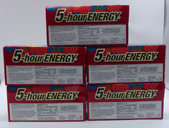 5PK 5-Hr Energy Regular Strength Berry, 1.93 Fl. Oz. Ea, 50 Total Bottles, 3/27+