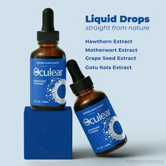 Oculear Drops – Eye Care Liquid Oral Formula, Healthy and Clear Eyes (30 servs.)