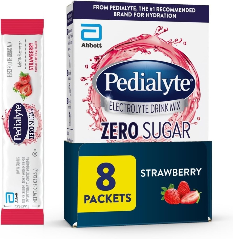 Pedialyte Electrolyte Drink Mix With Zero Sugar | Hydration With Key Electrolyte