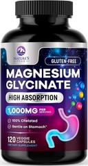 Magnesium Glycinate 1000mg Per Serving – Pure & Chelated for High Absorption – S