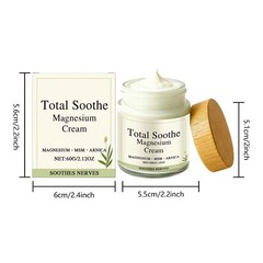 Premium 2p Total Soothe Magnesium Cream – Joint Cream Relief 60g Everyday Bod…