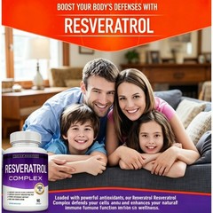 Toplux Resveratrol Complex,1800mg Antioxidant,Cellular Natural Health