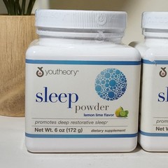 2 PACK! Youtheory Sleep Powder Lemon Lime Flavor – 6 oz. EACH Exp 9/2026 SEALED