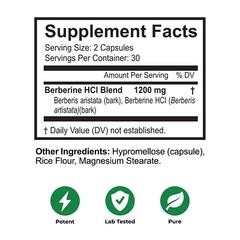 EVA Berberine Capsules | weight control | supports Heart Health & Immune 2 pack