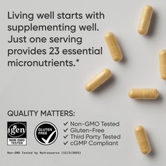 Multivitamin Advanced Formula 23 Essential Vitamins, Minerals CoQ10 Iodine 60 Ct