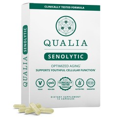 QUALIA LIFE SCIENCES Senolytic Supplement, Fisetin, Quercetin, Piperlongumin …