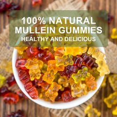 Mullein 60 Gummies for Lung Cleanse Extra Strength Mullein Leaf Extract