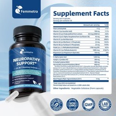 Nerve & Peripheral Neuropathy Support Supplement with 1200mg R-Alpha Lipoic