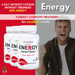 Energy – Memory and Focus Supplements – Energy Boost – Folic Acid – 60 Caps