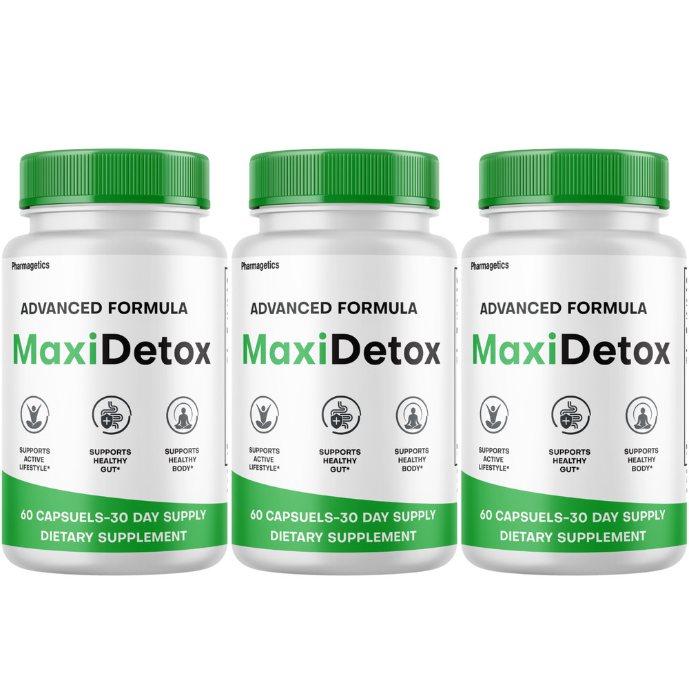 Maxi Detox Capsules Advanced Health & Fitness Formula MaxiDetox (3 Bottles)