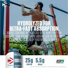 Dymatize ISO100 Hydrolyzed Whey Isolate, Gourmet Vanilla, 20 Servings