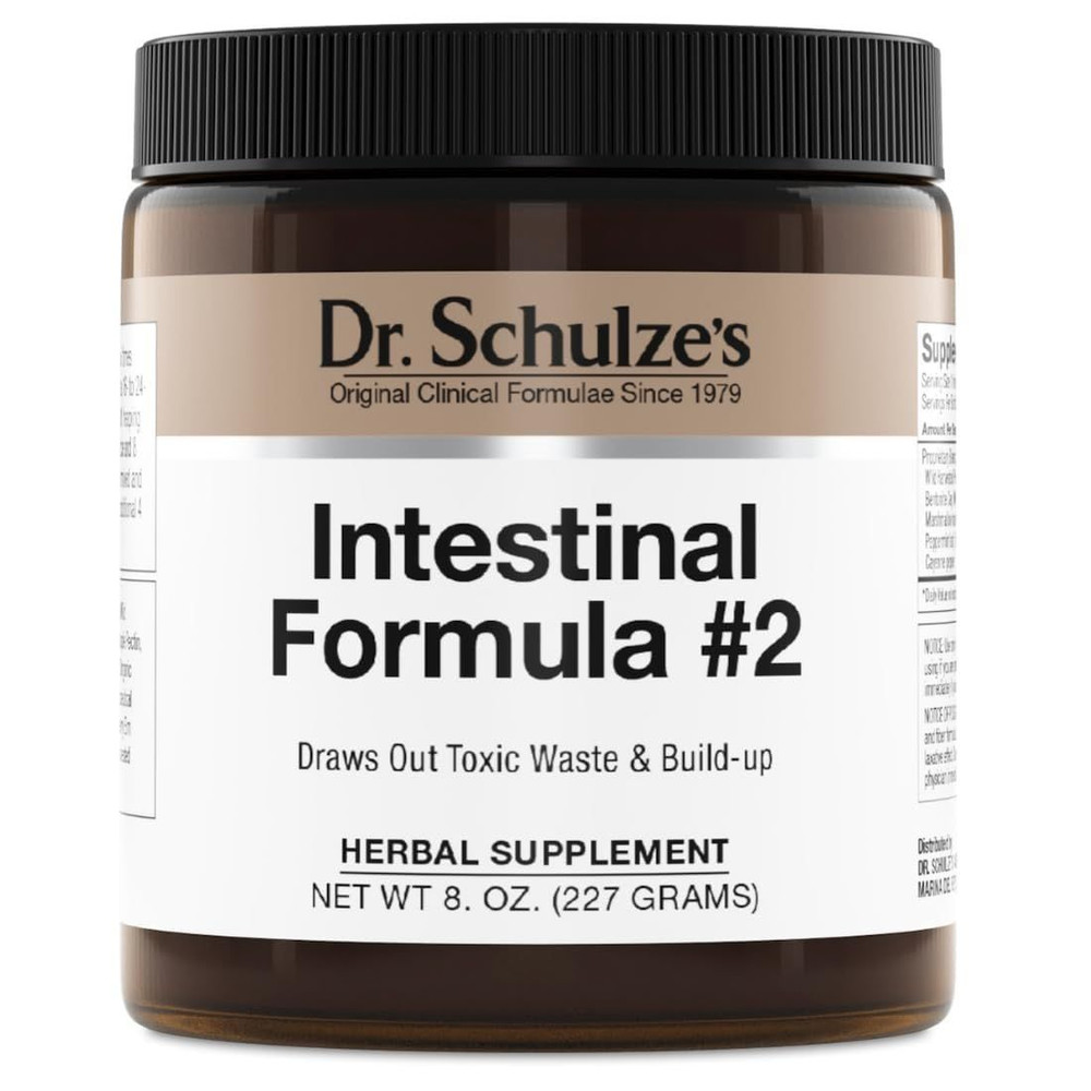 Dr. Schulze’s Intestinal Formula #2 – 8 Ounce (Pack of 1), Gray Green